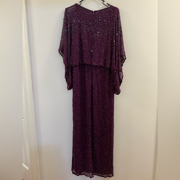 16. Patra Beaded Kimono Sleeve Gown - Picture 3 of 15